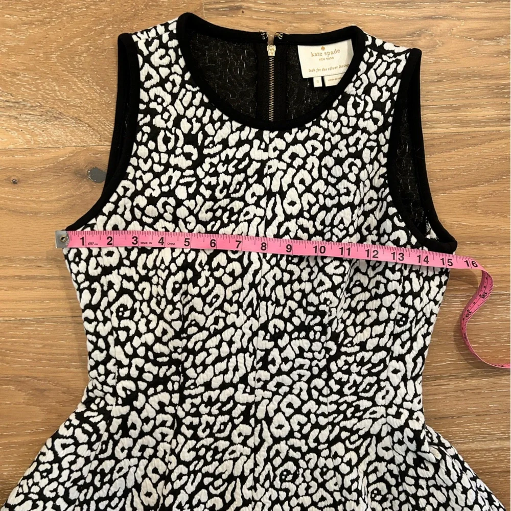 Black and white leopard Kate Spade dress size small in excellent used‎ condition